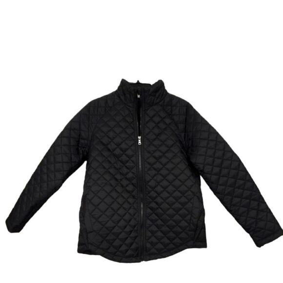 WE by Living In Yellow Black Quilted Puffer Jacket Size Medium NWOT - Picture 3 of 10